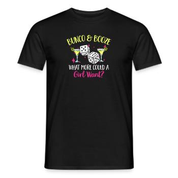 Bunco Dice Game - Men's T-Shirt - black - Front - AI Model Male 178 light (178cm)