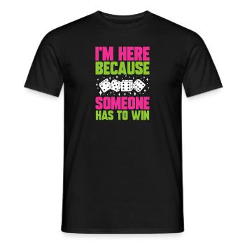 Bunco Dice Game - Men's T-Shirt - black - Front - AI Model Male 178 light (178cm)