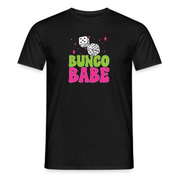 Bunco Dice Game - Men's T-Shirt - black - Front - AI Model Male 178 light (178cm)