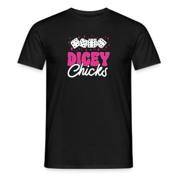Bunco Dice Game - Men's T-Shirt - black - Front - AI Model Male 178 light (178cm)