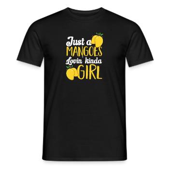 Mango Frucht Mango - Männer T-Shirt - Schwarz - Vorne - AI Model Male 178 light (178cm)