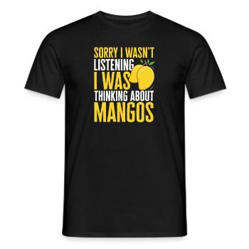 Mango Frucht Mango - Männer T-Shirt - Schwarz - Vorne - AI Model Male 178 light (178cm)