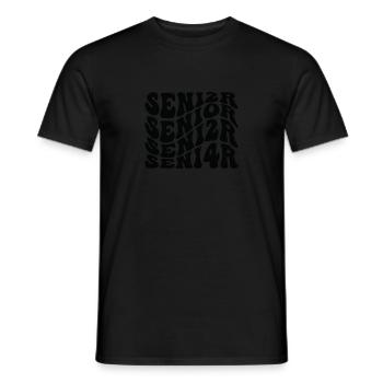 Senior 24 Graduation Class of 2024 Groovy Senior 2 - Men's T-Shirt - black - Front - AI Model Male 178 light (178cm)