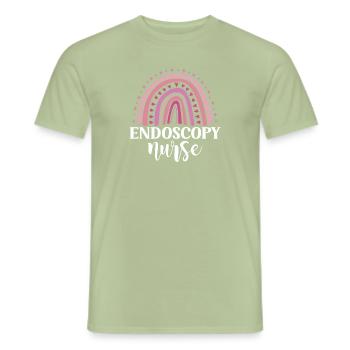 Gastroenterologie Endoskopie Koloskopie - Männer T-Shirt - Sage - Vorne - AI Model Male 178 light (178cm)