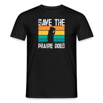 Chien de prairie - T-shirt homme - noir - Devant - AI Model Male 178 light (178cm)