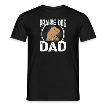 Chien de prairie - T-shirt homme - noir - Devant - AI Model Male 178 light (178cm)