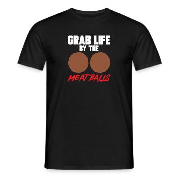 Fleischbällchen Italien Italienisches Essen - Männer T-Shirt - Schwarz - Vorne - AI Model Male 178 light (178cm)