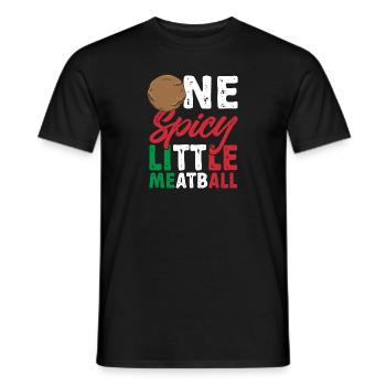 Fleischbällchen Italien Italienisches Essen - Männer T-Shirt - Schwarz - Vorne - AI Model Male 178 light (178cm)