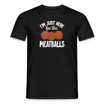 Fleischbällchen Italien Italienisches Essen - Männer T-Shirt - Schwarz - Vorne - AI Model Male 178 light (178cm)
