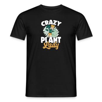 Monstera Deliciosa Albo Plante d’intérieur botanique - T-shirt homme - noir - Devant - AI Model Male 178 light (178cm)