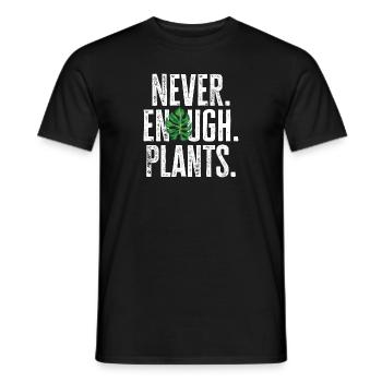 Monstera Deliciosa Albo Plante d’intérieur botanique - T-shirt homme - noir - Devant - AI Model Male 178 light (178cm)