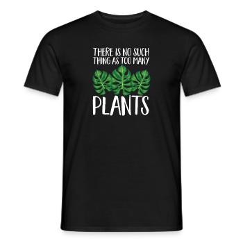 Monstera Deliciosa Albo Plante d’intérieur botanique - T-shirt homme - noir - Devant - AI Model Male 178 light (178cm)