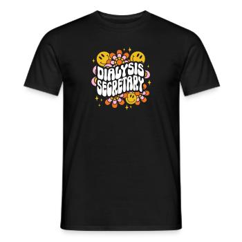 Dialysis Secretary Dialysis Specialist - Men's T-Shirt - black - Front - AI Model Male 178 light (178cm)