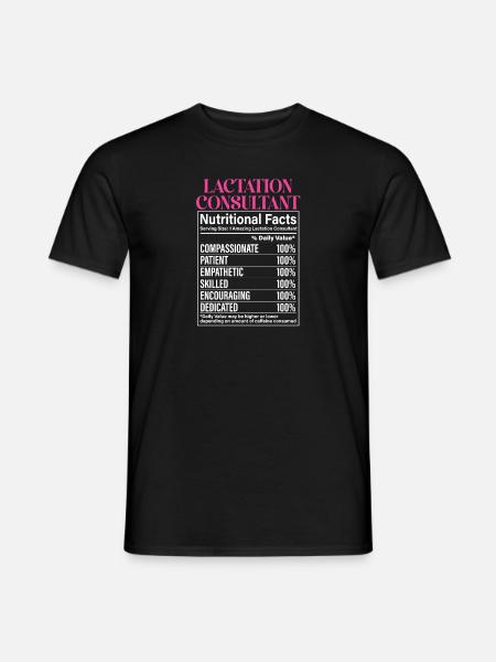 Lactation Consultant IBCLC - Men's T-Shirt - black
