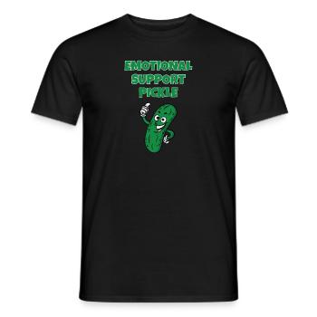 Soutien émotionnel Cornichon Soutien Extraverti - T-shirt homme - noir - Devant - AI Model Male 178 light (178cm)