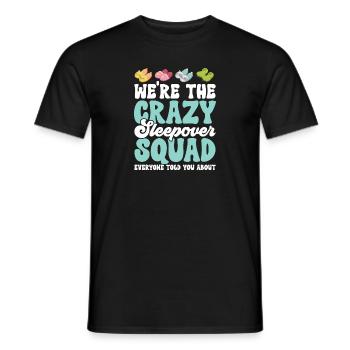 Übernachtungsparty Pyjama Pyjamaparty - Männer T-Shirt - Schwarz - Vorne - AI Model Male 178 light (178cm)