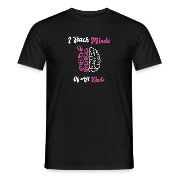 Cadeaux d’enseignants en éducation spécialisée Amour de l’enseignement - T-shirt homme - noir - Devant - AI Model Male 178 light (178cm)