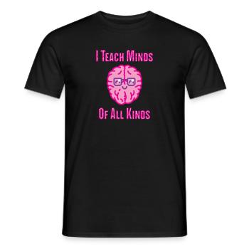Cadeaux d’enseignants en éducation spécialisée Amour de l’enseignement - T-shirt homme - noir - Devant - AI Model Male 178 light (178cm)