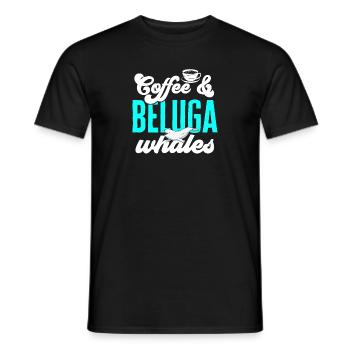 Weißwal Beluga Wal - Männer T-Shirt - Schwarz - Vorne - AI Model Male 178 light (178cm)