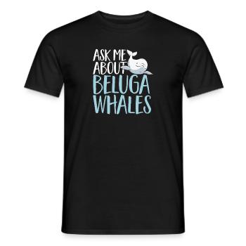 Weißwal Beluga Wal - Männer T-Shirt - Schwarz - Vorne - AI Model Male 178 light (178cm)