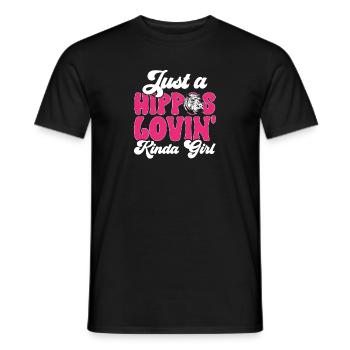 Hippopotame Hippopotame - T-shirt homme - noir - Devant - AI Model Male 178 light (178cm)