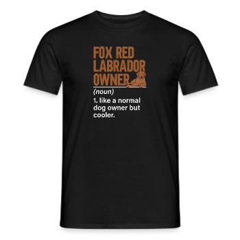 Foxred Labrador Fox Red Labrador Retriever - Men's T-Shirt - black - Front - AI Model Male 178 light (178cm)