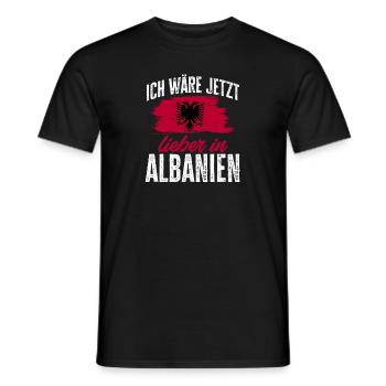 Albanische Flagge Albanischer Adler Shqiponja - Männer T-Shirt - Schwarz - Vorne - AI Model Male 178 light (178cm)