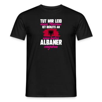 Albanische Flagge Albanischer Adler Shqiponja - Männer T-Shirt - Schwarz - Vorne - AI Model Male 178 light (178cm)