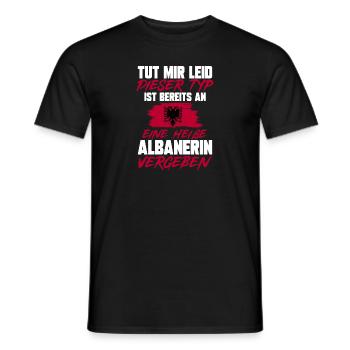 Albanische Flagge Albanischer Adler Shqiponja - Männer T-Shirt - Schwarz - Vorne - AI Model Male 178 light (178cm)