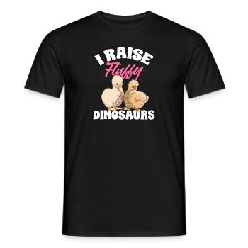 Seidenhuhn Poulet soyeux - T-shirt homme - noir - Devant - AI Model Male 178 light (178cm)