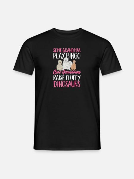 Seidenhuhn Silkie Chicken - Männer T-Shirt - Schwarz
