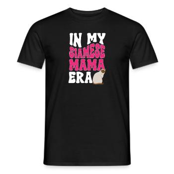 Siamkatze - Männer T-Shirt - Schwarz - Vorne - AI Model Male 178 light (178cm)