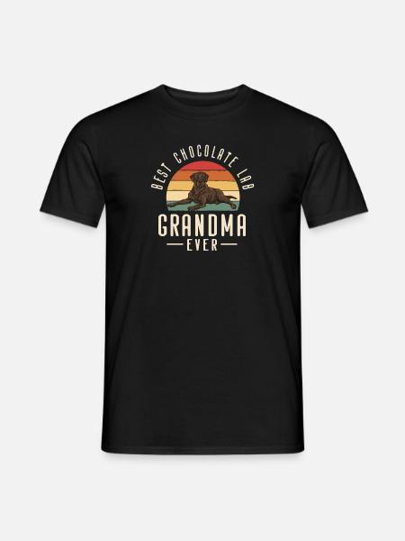 Chocolate Labrador Retriever Dog - Men's T-Shirt - black