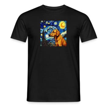 German Shepherd Funny Dog Popular Artwork Pet Love - Men's T-Shirt - black - Front - AI Model Male 178 light (178cm)
