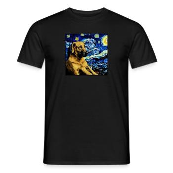 German Shepherd Funny Dog Popular Artwork Pet Love - Men's T-Shirt - black - Front - AI Model Male 178 light (178cm)