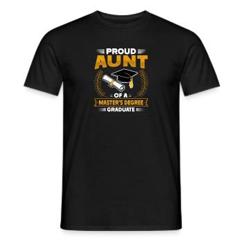 Master's Degree Studium Master Abschluss - Männer T-Shirt - Schwarz - Vorne - AI Model Male 178 light (178cm)
