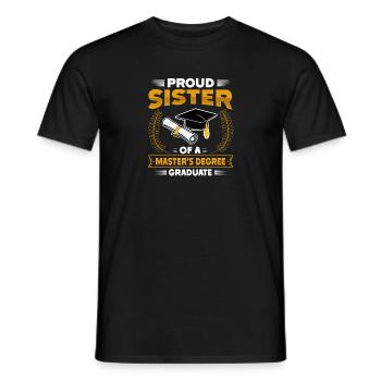 Master's Degree Studium Master Abschluss - Männer T-Shirt - Schwarz - Vorne - AI Model Male 178 light (178cm)