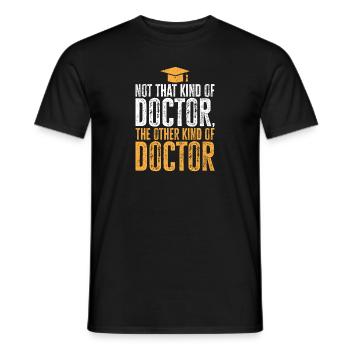 PhD Graduate Doktorgrad Ph.D. Promotion - Männer T-Shirt - Schwarz - Vorne - AI Model Male 178 light (178cm)