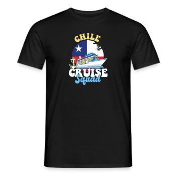 Voyage de vacances en famille Chile Cruise Squad - T-shirt homme - noir - Devant - AI Model Male 178 light (178cm)