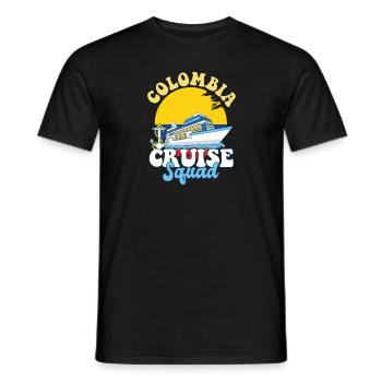 Colombia Cruise Squad Family Vacation Trip - Men's T-Shirt - black - Front - AI Model Male 178 light (178cm)