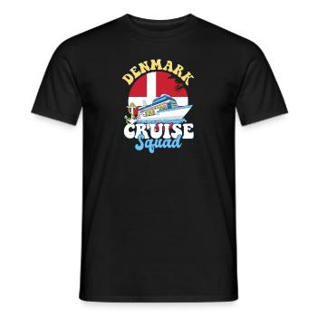 Denmark Cruise Squad Family Vacation Trip - Men's T-Shirt - black - Front - AI Model Male 178 light (178cm)