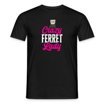 Ferret Owner Ferret - Men's T-Shirt - black - Front - AI Model Male 178 light (178cm)