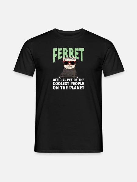 Frettchen Besitzer Frettchen - Männer T-Shirt - Schwarz