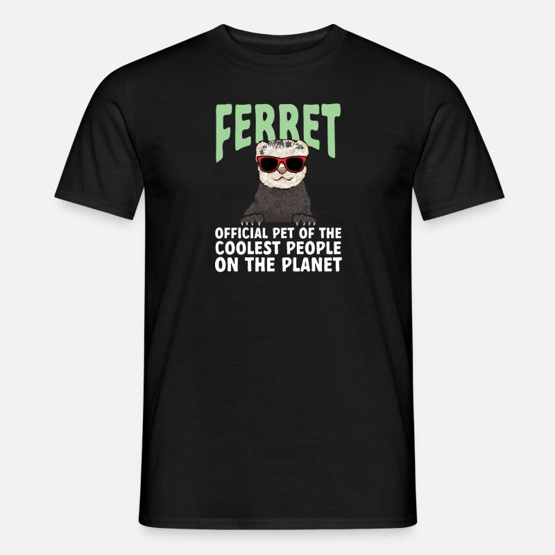 Frettchen Besitzer Frettchen - Männer T-Shirt - Schwarz