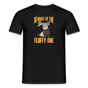 Furet, propriétaire de furet - T-shirt homme - noir - Devant - AI Model Male 178 light (178cm)