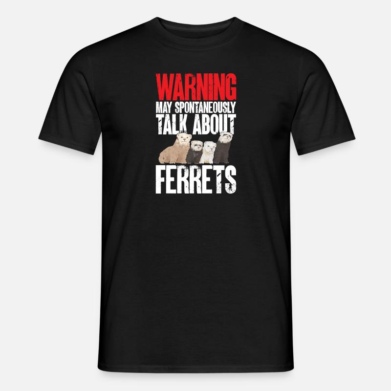 Frettchen Besitzer Frettchen - Männer T-Shirt - Schwarz