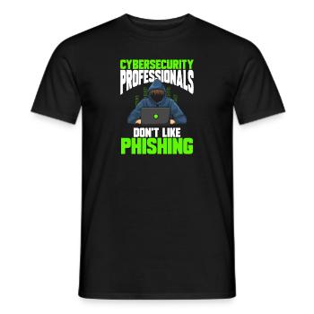 Cybersecurity Hackers IT Security - Men's T-Shirt - black - Front - AI Model Male 178 light (178cm)