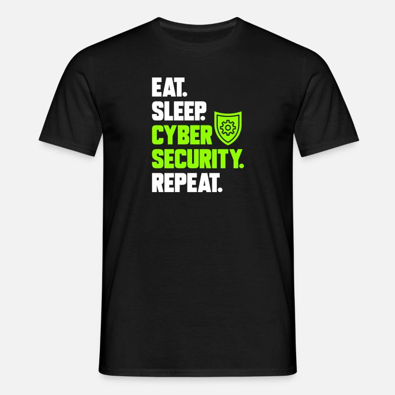 Cybersecurity Hackers IT Security - Men's T-Shirt - black