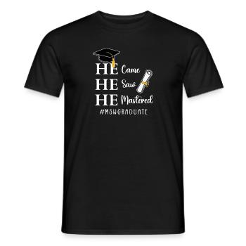 Master Of Social Work Soziale Arbeit Studium - Männer T-Shirt - Schwarz - Vorne - AI Model Male 178 light (178cm)