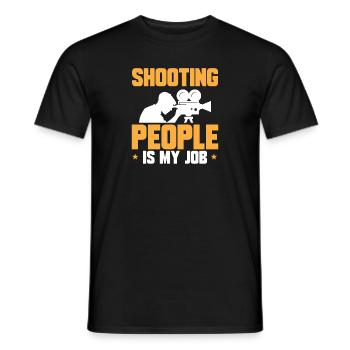 Video Editor Filmemacher Videofilmer - Männer T-Shirt - Schwarz - Vorne - AI Model Male 178 light (178cm)